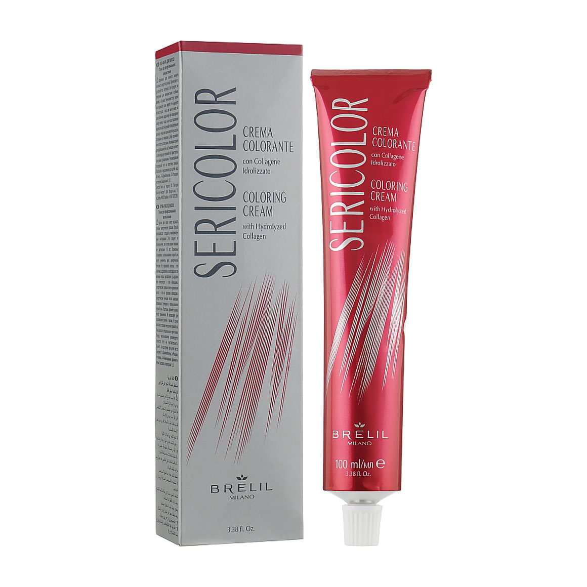 Перманентна фарба для волосся Brelil SeriColor Coloring Cream 7.01 Natural Ash Blonde, 100 мл